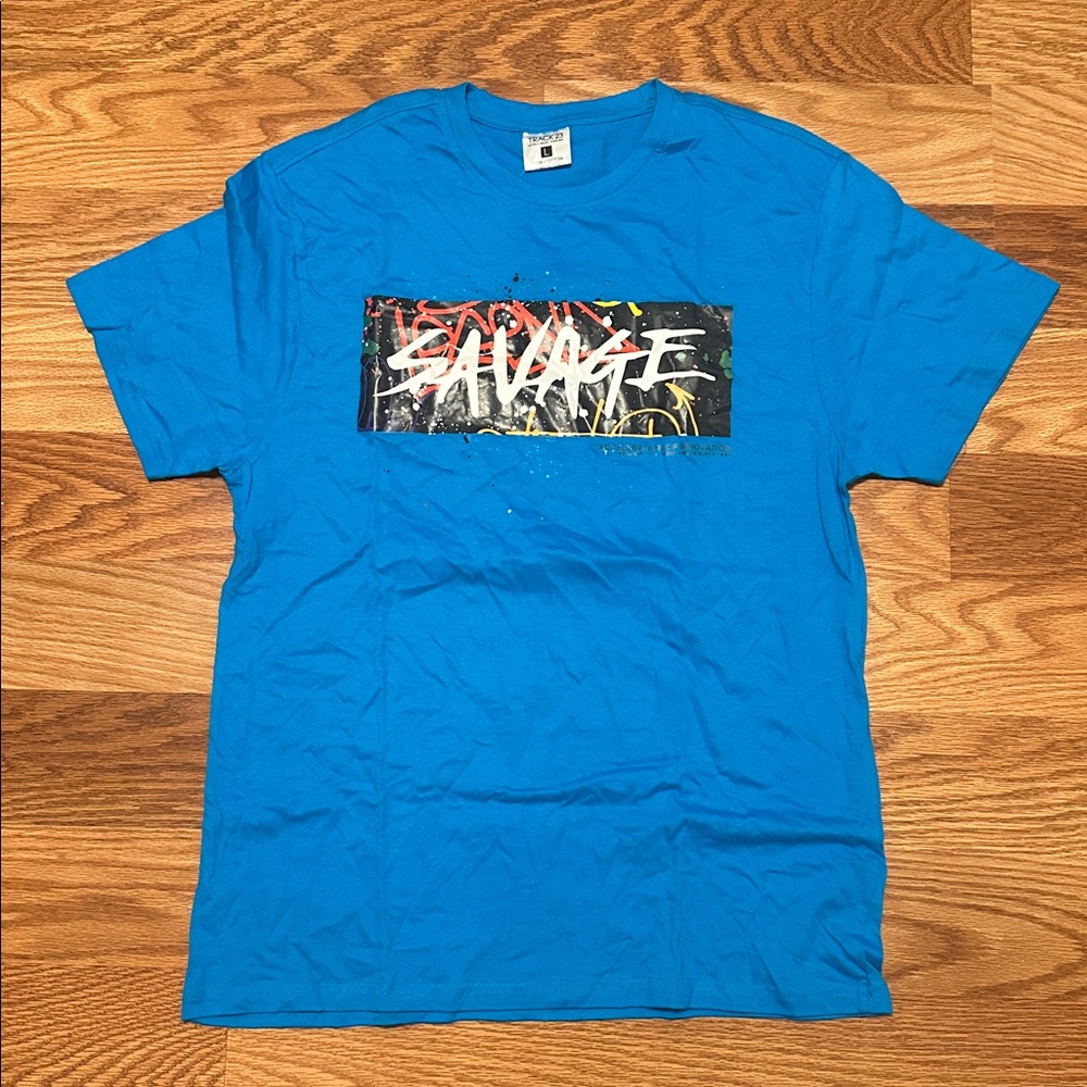 Salvage Teal Graphic Tee for Men